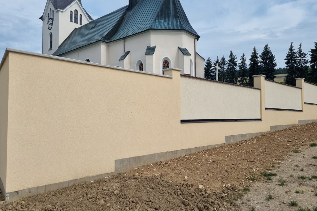 Rekonstrukce oplocení hřbitova Drnovice