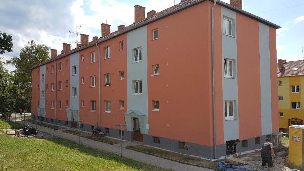 Zateplení přední fasády Blansko, 9. května | IKM s.r.o.